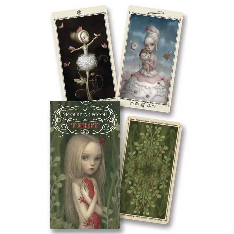 10.3 * 6cm Nicoletta Ceccoli Tarot Deck Party Table Gam Tiên tri bói toán 78 Chiếc Thẻ