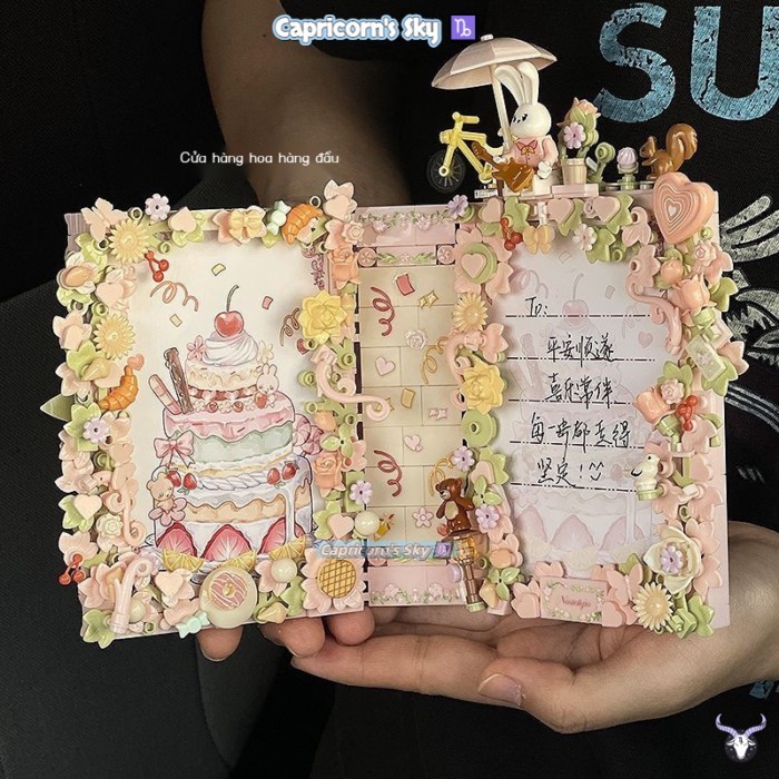 Album ảnh hoa vĩnh cửu  việc ghép các khung ảnh ghép hình ba chiều làm quà tặng ngày