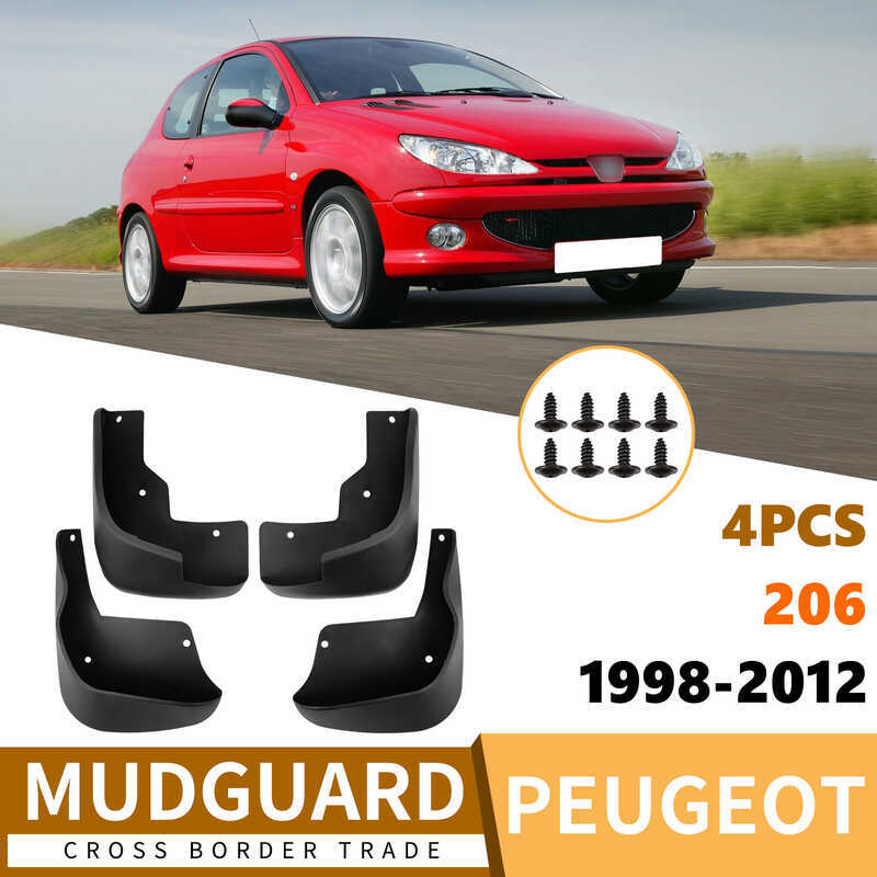 Thích hợp cho Peugeot Peugeot 206 1998-2012 Chắn bùn lốp ô tô Chắn bùn ngoại thương