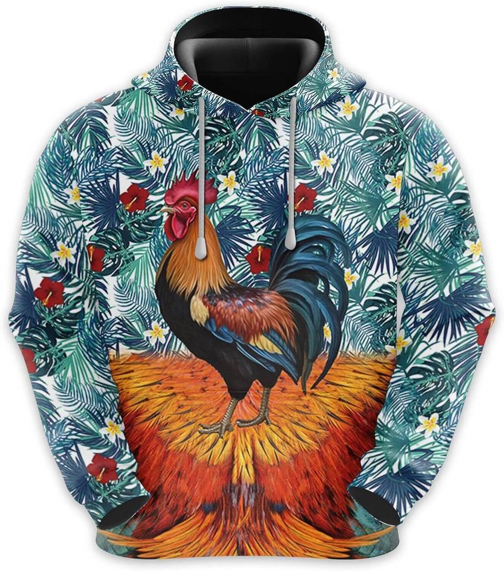 3D Chicken Drum Pattern Printed High Quality Men's and Women's Hoodie
