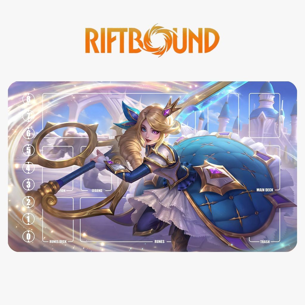 League of Legends Runes Battlefield Card Mat, Lingro Doll Gwen Card Mat, Seaming Wash Card Mat
