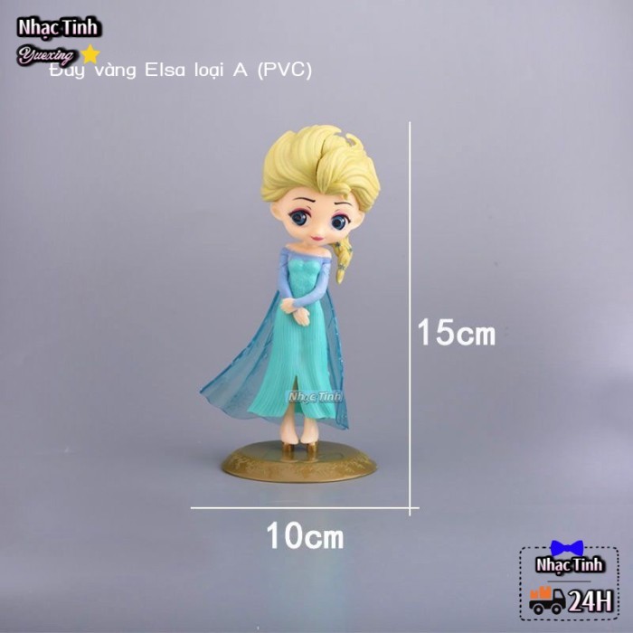 17Cm Công Chúa Elsa Frozen Elsa Trang Trí Bánh Trang Trí Búp Bê PVC Búp Bê Hình
