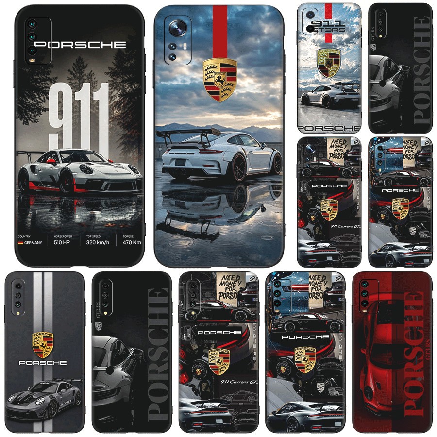 Dành Cho Redmi Note 4 13 14 Pro Plus Turbo TPU Vỏ Điện Thoại Vỏ Mềm Bảo Vệ Porsche 911 GT3 RS