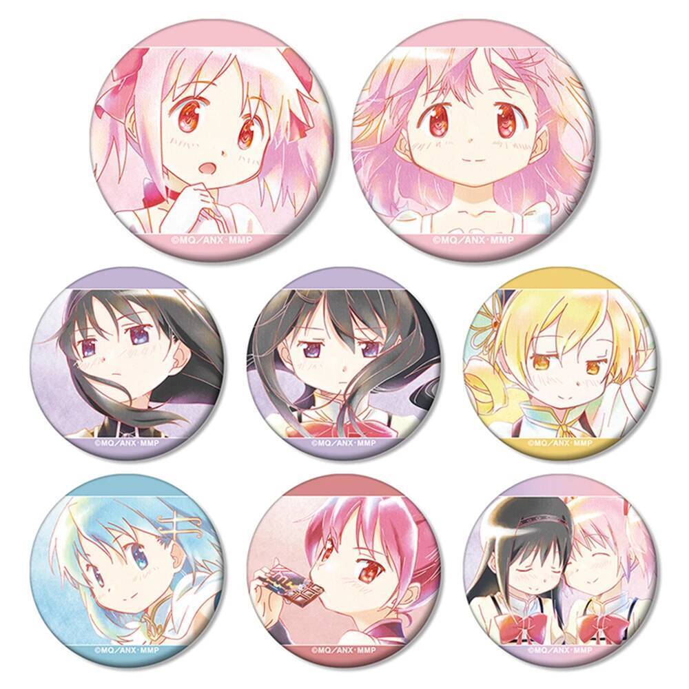 58mm Anime Puella Magi Madoka Magica Akemi Homura Sakura Kyouko Cosplay COSTUME Huy Hiệu Pin SPTE Ti