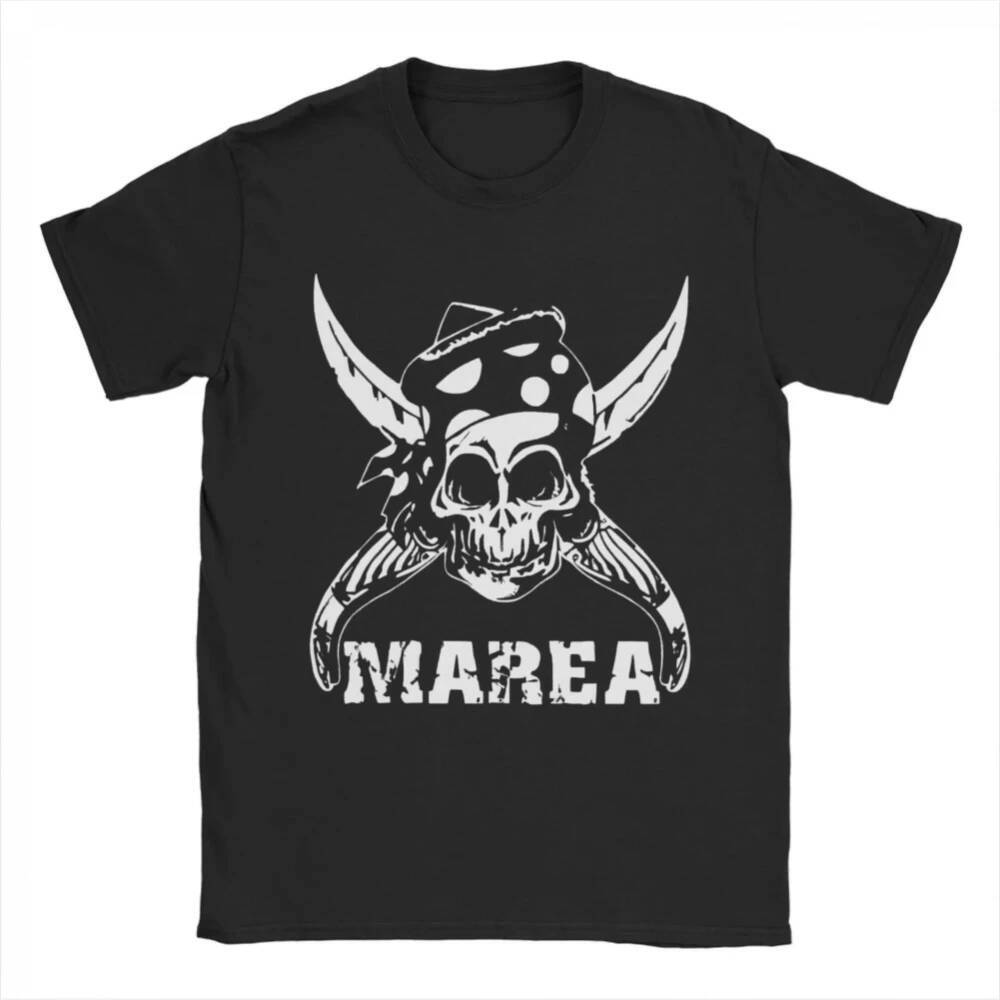 Áo thun nam và nữ Crazy Marea Rock Band có thiết kế cổ tròn được làm bằng tay ngắn