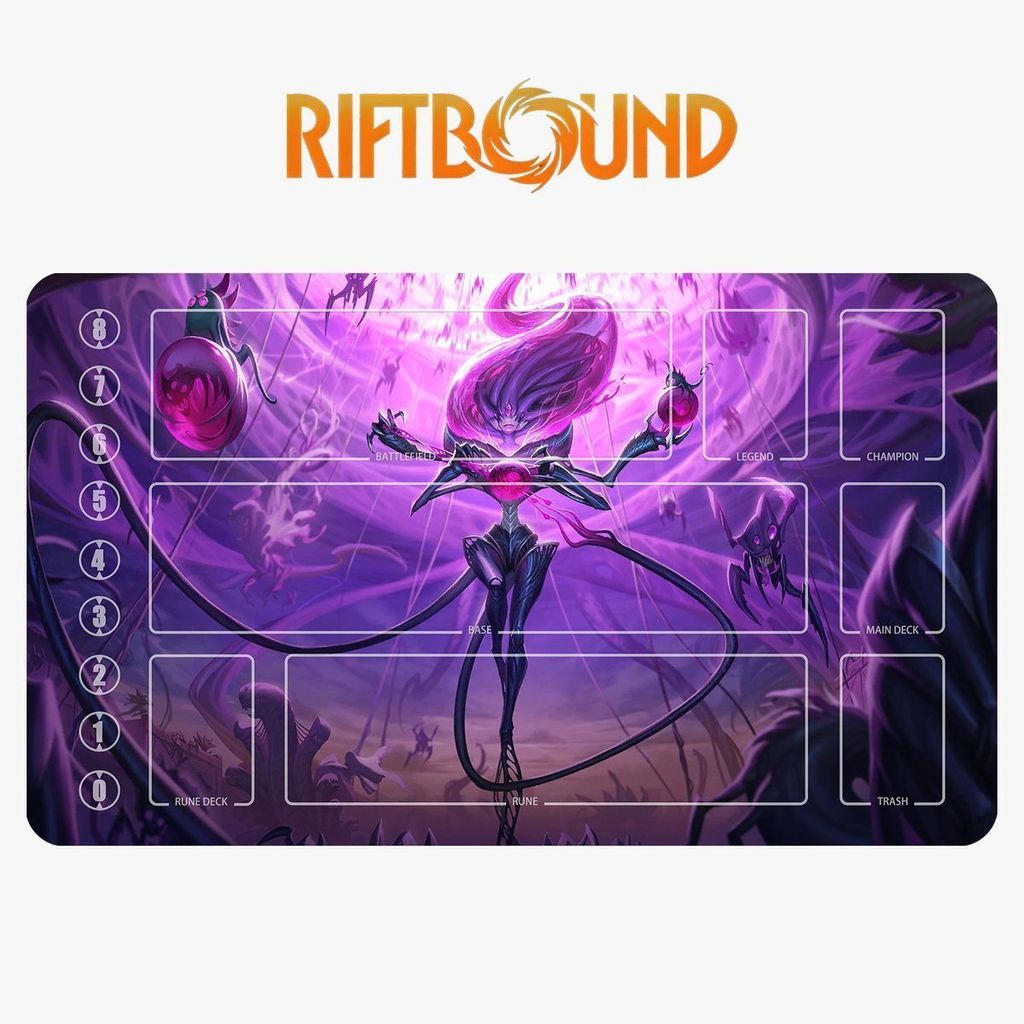Liên Minh Huyền Thoại Runes Battlefield Card Mat, Thảm cắm trại Void Thảm chuột, Thảm lót thẻ có thể