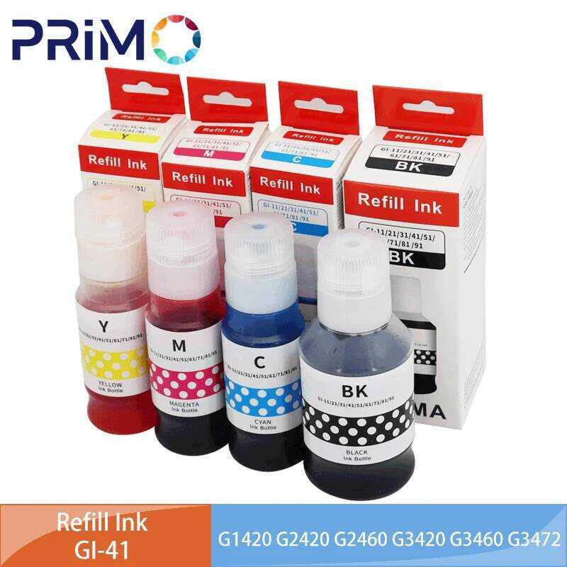 Đổ thuốc nhuộm gốc nước GI41 GI-41 cho Canon GI 41 G142 G2420 G2460 G3420 G3460 G3472 G4470 G2160 G3