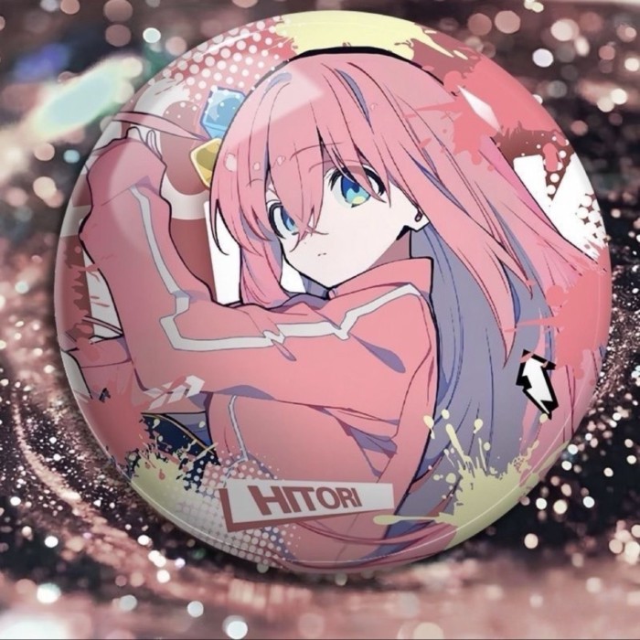 Bocchi The Rock Áo Khoác Anime Nhân Vật Có Thể Huy Hiệu Tròn Trâm Cài Ba Lô Trang Trí Hàng Hóa