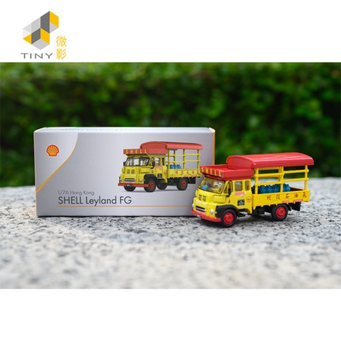 Tiny City SHELL LeyLand FG LeyLand FG Xe Tải Clam SHELL Dầu Khí 1: 76 Xe Mô Hình Xe Ô Tô Mô Hình