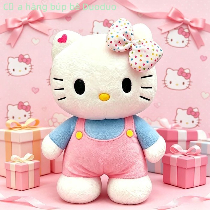 KT Cat Plush Toy Station Hello Kitty Doll Doll Rag Doll Girls Trẻ em Quà tặng sinh nhật