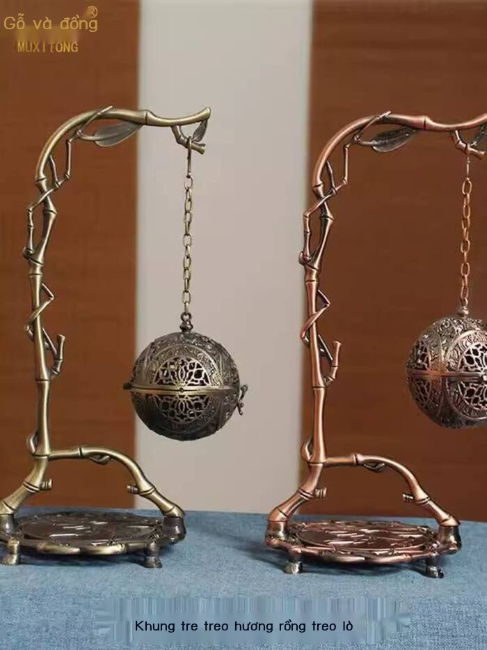 [ 𝐇𝐎𝐓 𝐃𝐄𝐀𝐋] Ống treo đồng Muxi cho sử dụng trong nhà, cuộn treo, ống đốt nhang ngược, trang