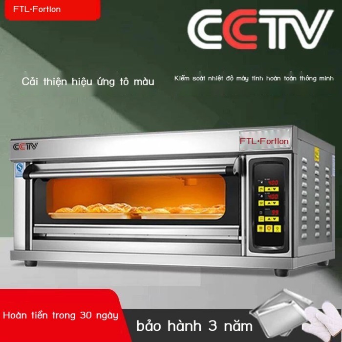Lò điện Fordlong, thương mại, chạy bằng gas, lò nướng một tầng lớn để làm pizza và bánh ngọt, thích
