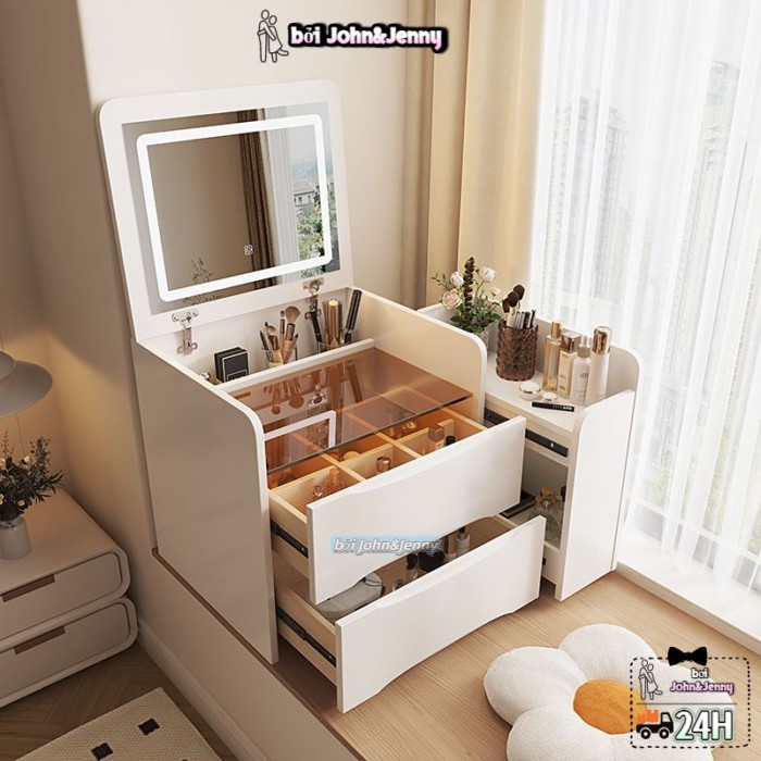 Bàn trang điểm bàn trang điểm bàn trang điểm bàn trang điểm bàn trang điểm đầu giường có thể gập mộ