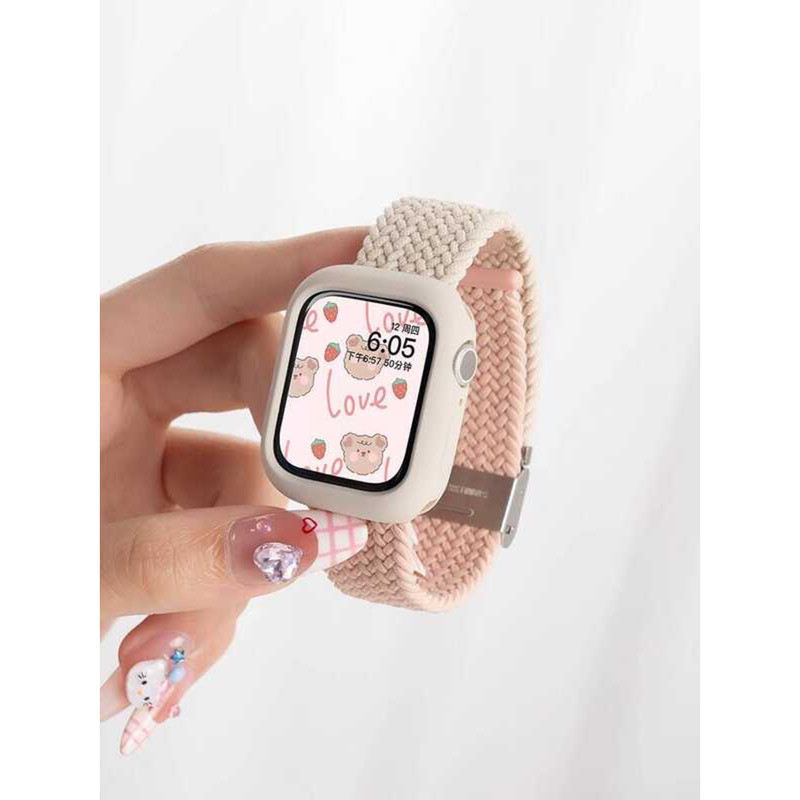 Thích hợp cho Apple S9 Watch Watch watch9 Dây đeo iwatch8 Summer S10 Sports S810 Màu tương phản Bện 