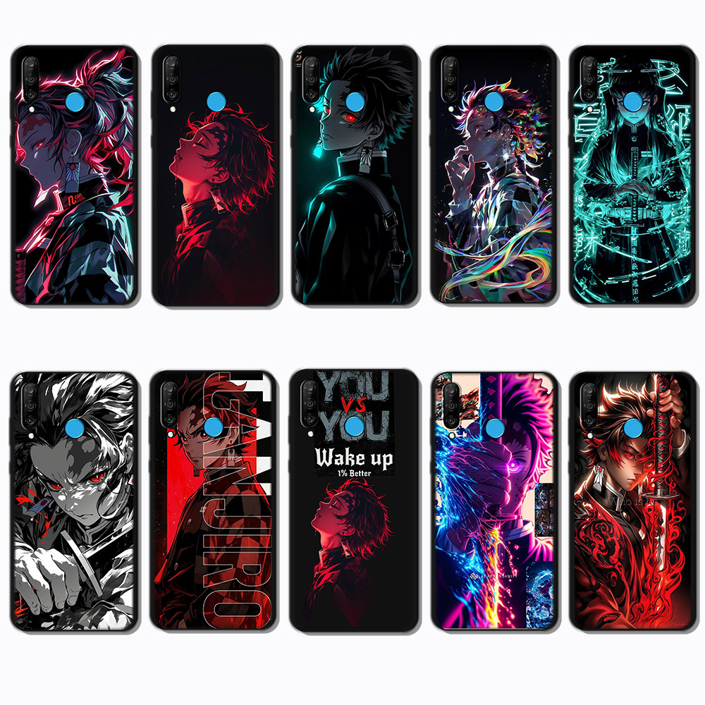 Huawei P10 P20 30 Pro Lite Kamado Tanjirou Fashionable soft black phone case