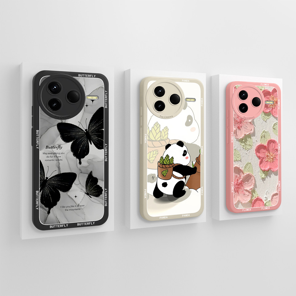 Ốp Điện Thoại Cho Xiaomi Redmi K80 K80Pro Ốp Lưng Silicon Bảo Vệ Bướm Thời Trang Cho Redmi K80 Pro Ố
