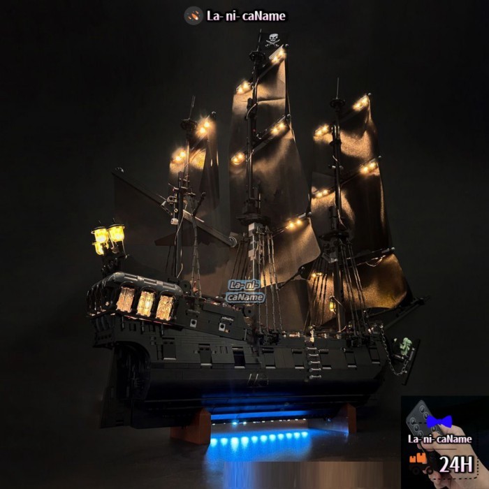 Cướp biển vùng Caribbean Thuyền trưởng Jack Sparrow Ngọc trai đen 10365 Đồ chơi