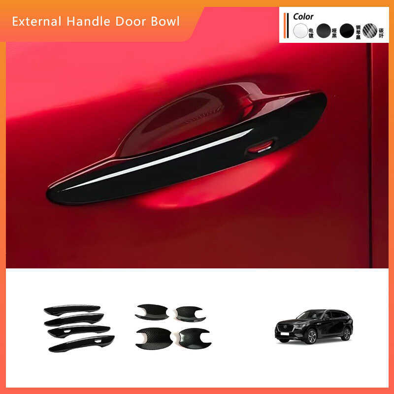 Thích hợp cho 25 Mazda CX80 Tay Nắm Ngoài Bát Cửa CX-80 Tay Nắm Cửa Viền Vỏ Bảo Vệ Nội Thất