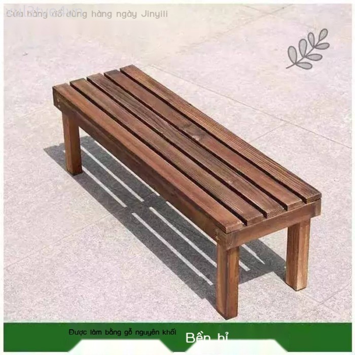 [VIP] Ghế đôn nguyên khối, ghế dài phòng khách, giá đỡ gỗ chống ăn mòn, loại thang, tầng đơn, ban