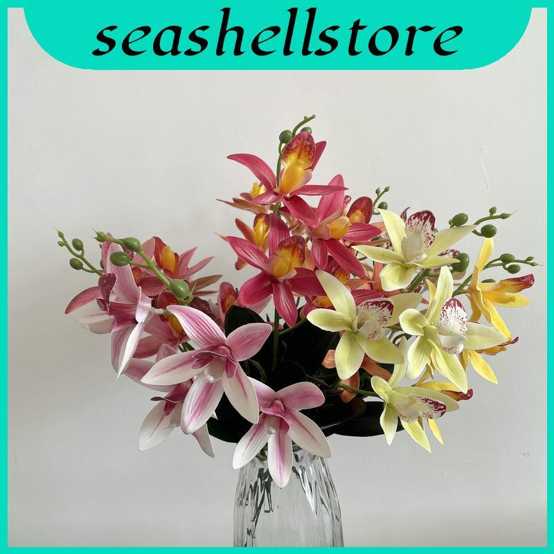 4head Eva Small East Asian Orchid Hoa nhân tạo để sắp xếp đám cưới Đạo cụ chụp ảnh và