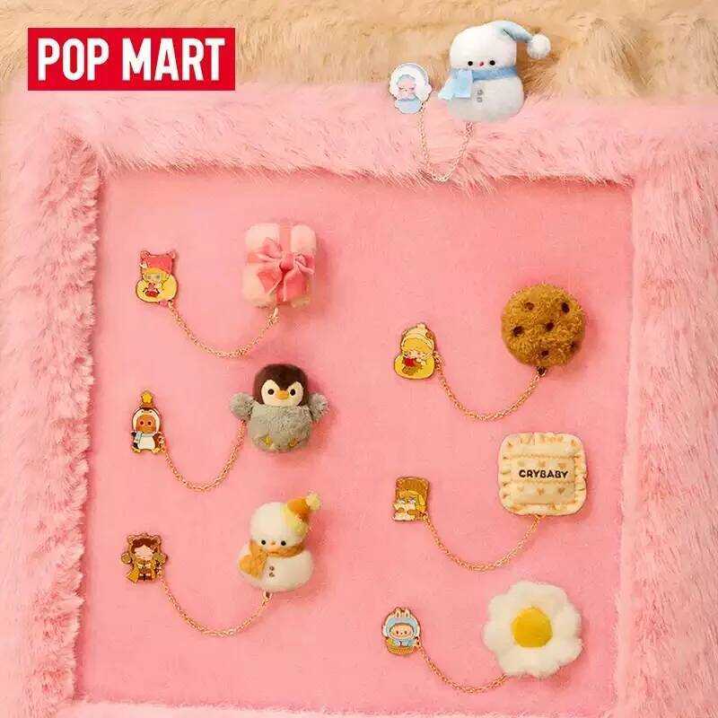 POPMART POP BEAN Fluffy Cozy Series Fridge Magnet Blind Guess Bag Mystery Box Toys Doll Anime Figure