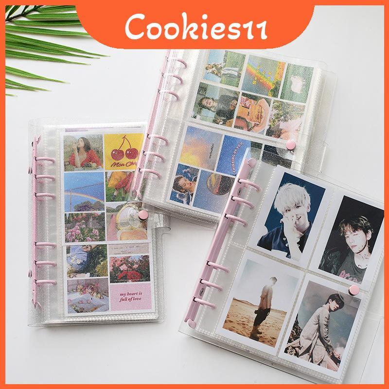 Ảnh Album Trong Suốt Kẹp Màu 6ring Chất Kết Dính Sổ Lưu Niệm Cho Tiệc Sinh Nhật Tốt Nghiệp
