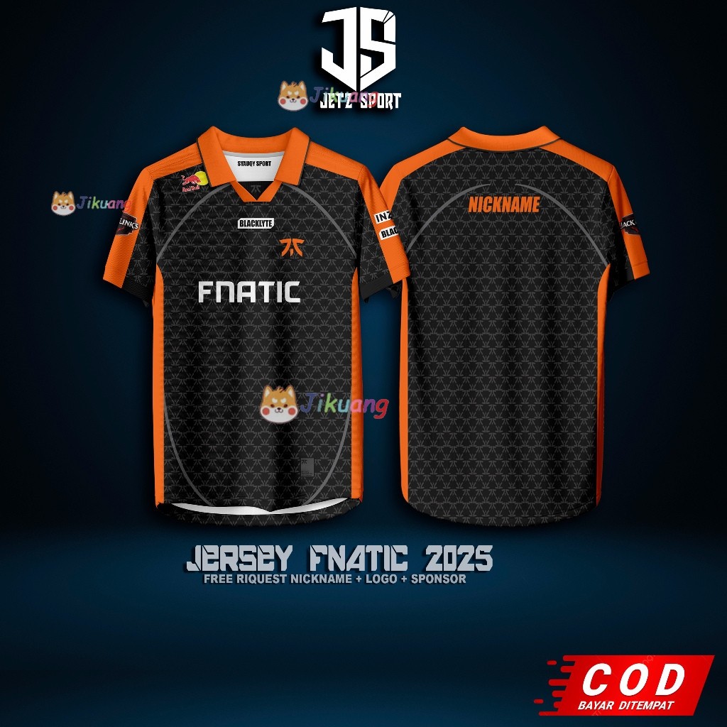 Mới nhất Pro FNATIC Esports Jersey 2026 - Tên và Thiết Kế Tùy Chỉnh Miễn Phí