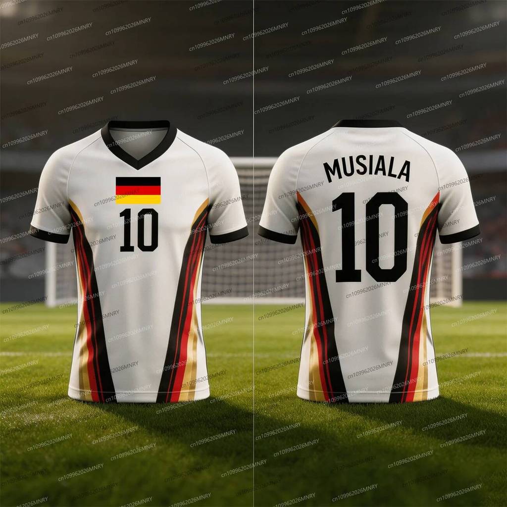 25 / 26 Đức MUSIALA Jersey Mùa Hè Nam Jersey Thể Thao Huấn Luyện Đồng Phục Jersey Thoáng Khí Nhanh K