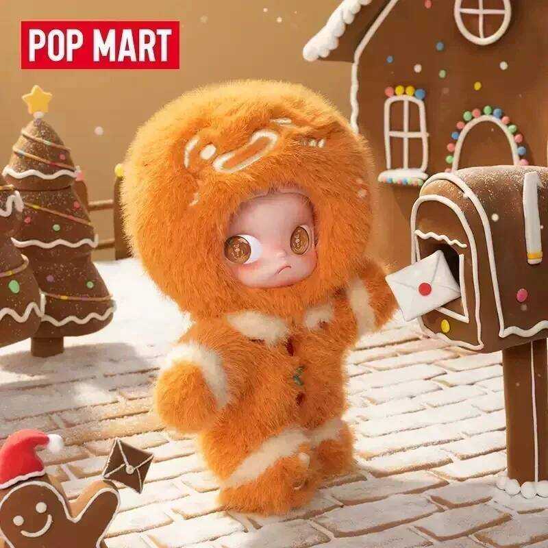 POP MART Zsiga Gingerbread Man Series 1/8 Anime Action Figure Girls Gift Desktop Model Doll Home Dec