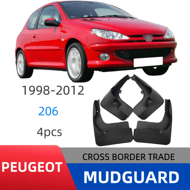 Thích hợp cho Peugeot Peugeot 206 1998-2012 Chắn bùn ngoại thương Lốp xe chắn bùn