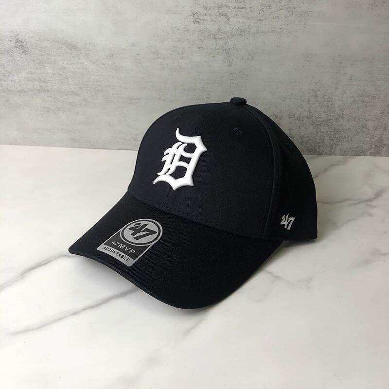 47Brand Detroit Tigers Mũ Bóng Chày Nam Nữ, Vành Cong, Đa Năng, Mũ Cao Cấp