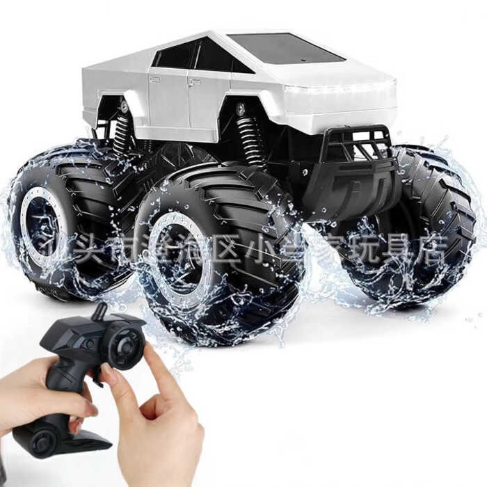 Xe địa hình đổ bộ Xe điều khiển từ xa Tesla Cyber Pickup Big Foot 2.4G Xe điều khiển từ xa