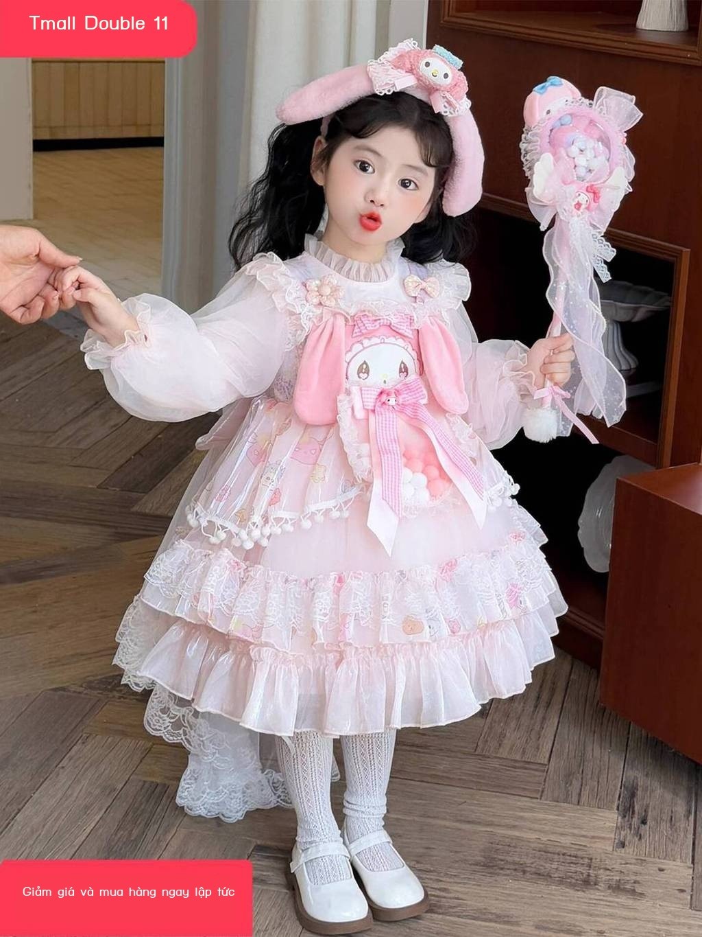 Đầm My Melody gái, công chúa Lolita, Halloween trẻ em, đầm sinh nhật bồng bềnh cho bé gái
