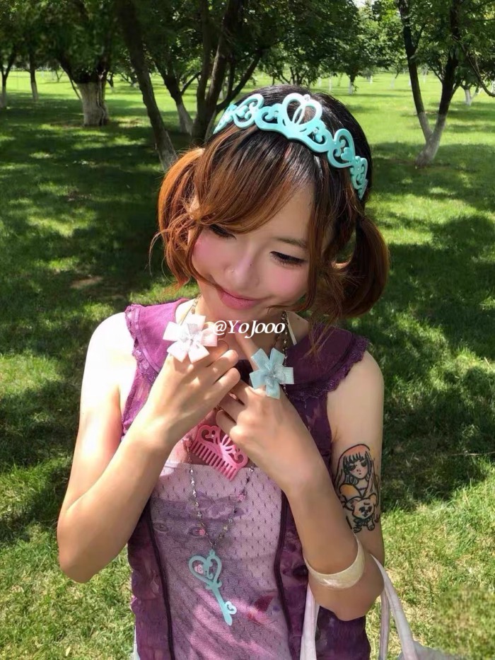 @ YoJooo Design Mint Pink Crown Shape Phụ kiện tóc băng đô rỗng