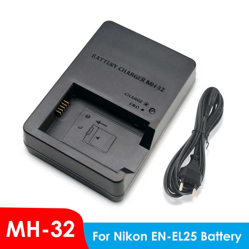 Bộ sạc MH-32 Thích hợp cho pin Nikon EN-EL25 cho máy ảnh Z50 ZFC Z30 Z50II