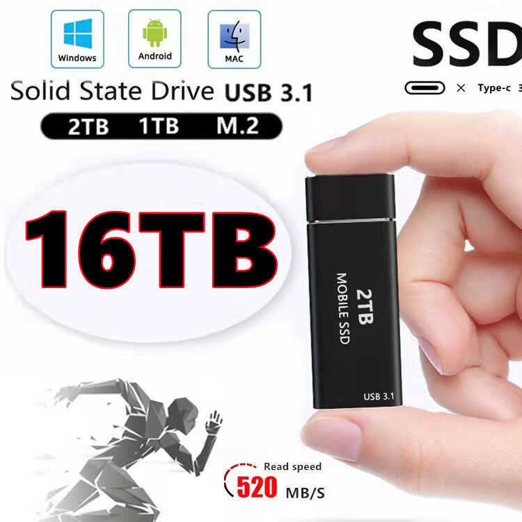 SSD Mobile Solid State Drive 16TB 8TB 4TB 2TB1TB Giao hàng trong ngày