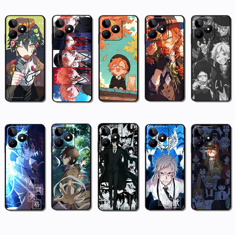 Ốp điện thoại màu đen mềm cho OPPO A5i A5X A5 Pro A5m A3NFC Stray Dogs Cover