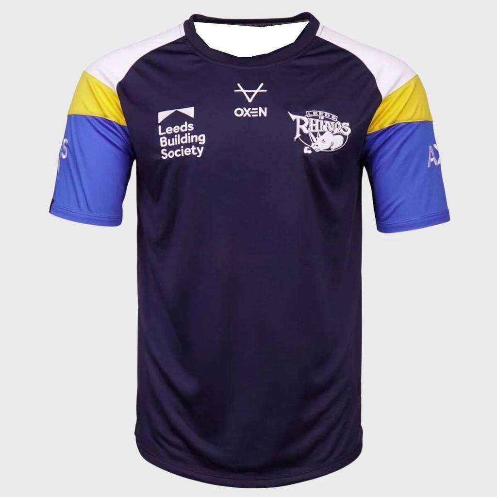 26 Leeds Rhinos "Leeds Building Society" Đào tạo Rugby League Jersey Áo nam Y2K Thích hợp để mặc hàn