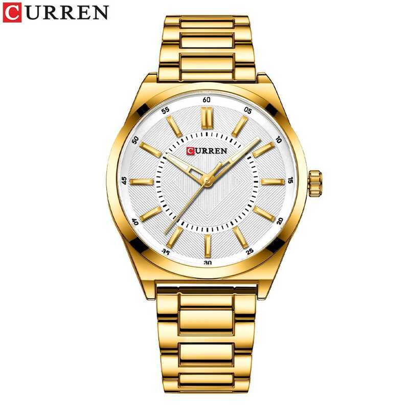 Đồng hồ đeo tay nam CURREN / CURREN 8407 Đồng hồ đeo tay tròn dành cho doanh nhân đơn giản Đồng hồ n