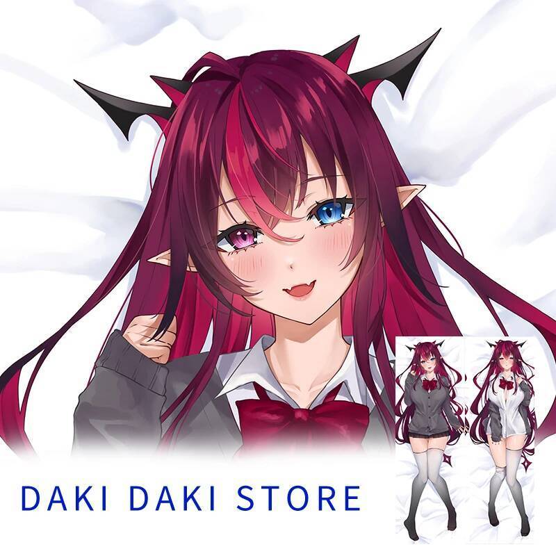Hololive Irys Dakimakura Cover Anime Vỏ gối in hai mặt Quà tặng Gối cơ thể 2 chiều kích thước sống đ