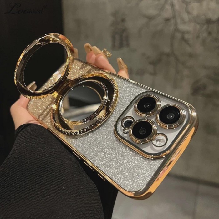 Bán chạy cho Magsafe Glitter Mirror Gradient Case cho iPhone 15 14 13 11 12 16 17 Pro Max Air Xr Xs 
