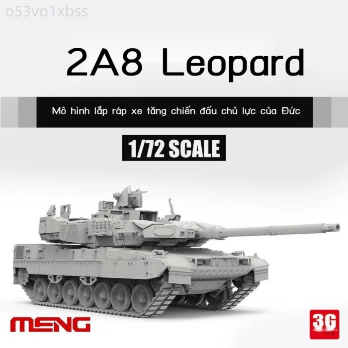 [ 𝐇𝐎𝐓 𝐃𝐄𝐀𝐋] Mô hình 3G MENG lắp ráp xe 72-012 1/72 Xe tăng chiến đấu chủ lực Leopard 2A8 hiệ