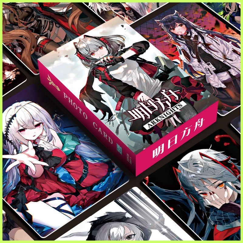 LOMO Card Arknights (55 tờ) Exusiai Amiya Ark Hàng hóa Laser Đóng hộp Photocard HD Thẻ lomo không lặ