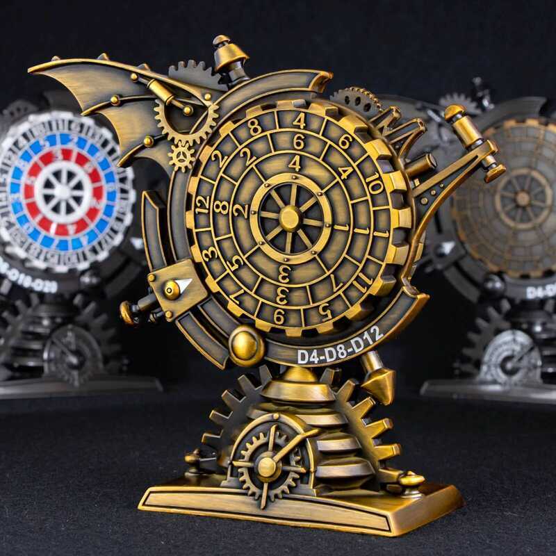 Bộ đài quan sát Steampunk 7 trong 1 DND, Trò chơi nhập vai D & D bằng kim loại cho Dungeons Dragons,