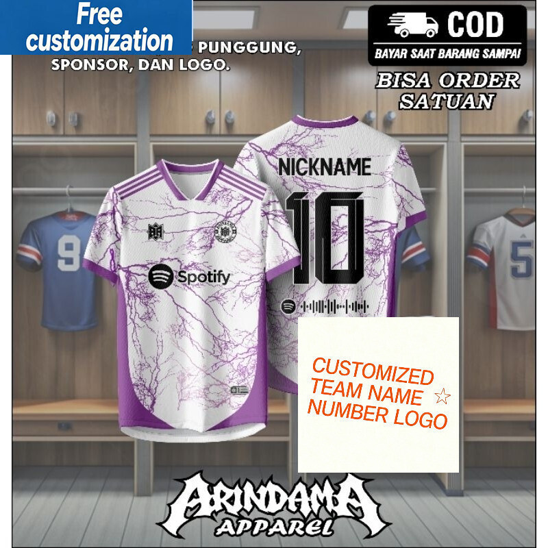 Áo Futsal Mới Nhất Tùy Chỉnh In Full Futsal Jersey Bóng Đá Bóng Chuyền Áo Cầu Lông Áo Futsal Jersey 