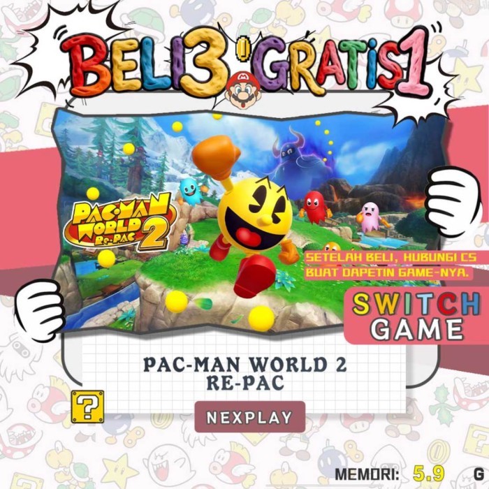 PAC-MAN WORLD 2 Re-PAC  Phiên bản Nintendo Switch 2 Nintendo Switch