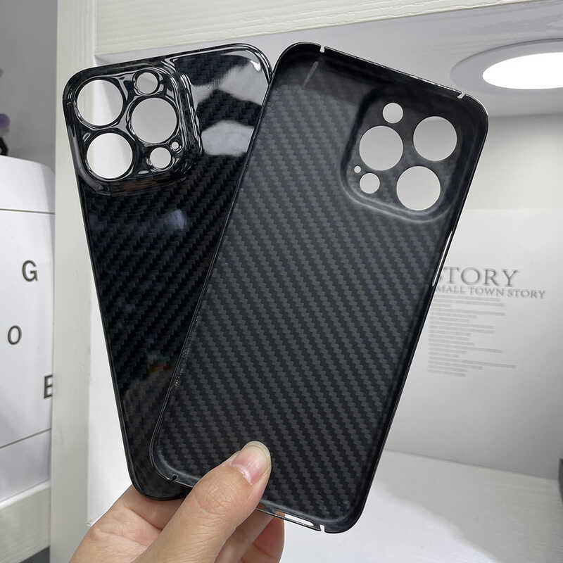 Thích hợp cho iPhone15Pro Kevlar Vỏ điện thoại Glossy 15ProMax Fang Lun Fiber 15Pro