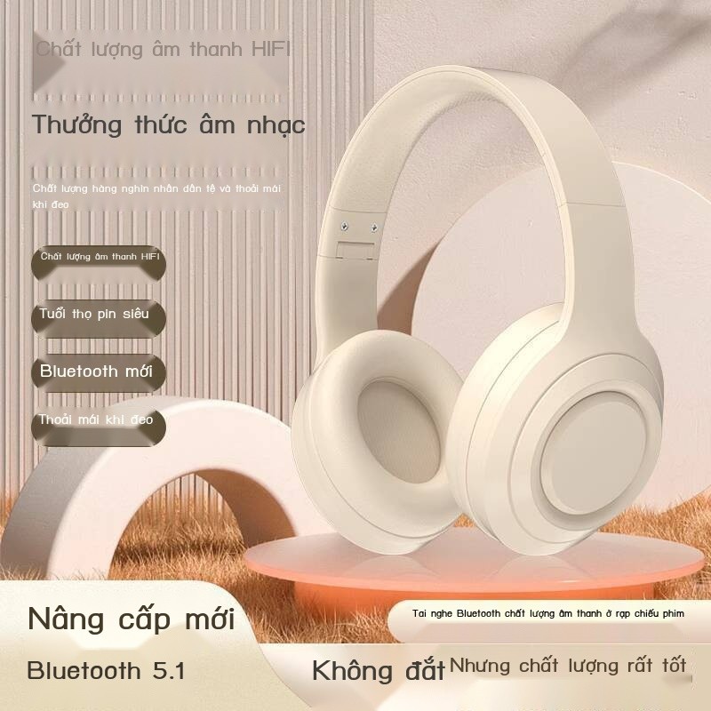 Tai Bluetooth Logitech tương thích DR58 không dây, thời lượng pin dài, khử tiếng ồn, nghe chụp tai