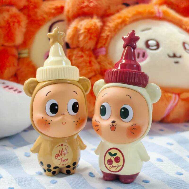 POPMART Twinkle Create Your Taste Mike Tea & Cherry Series Blind Box  Toys Doll Cute Anime Figure Or
