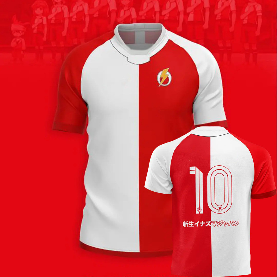 2025 Mới Kaio Jersey Inazuma Eleven Cosplay Anime Áo Thun 3D In Đồng Phục Đội Bóng Đá Trẻ Em Mùa Hè 